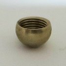LOT OF 2....1/2" UNFINISHED BRASS BALL WITH 3/8" THREADED HOLE     TV-356