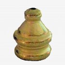 Brass-plated pyramid knob w/pull-chain hole  TV-350