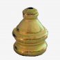 Brass-plated pyramid knob w/pull-chain hole  TV-350