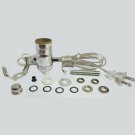SILVER LAMP KIT: PUSH-THRU SOCKET, SILVER CORD, 7" HARP TD-397PUSH