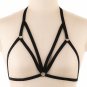 Women Sexy Harness Elastic Band Body Belt Chest Harness Lingerie Punk Goth Hollow Out Strappy Black