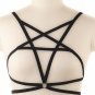 Women Sexy Harness Elastic Band Body Belt Chest Harness Lingerie Punk Goth Hollow Out Strappy Black