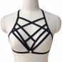 Women Sexy Harness Elastic Band Body Belt Chest Harness Lingerie Punk Goth Hollow Out Strappy Black
