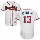 Atlanta Braves 13 Ronald Acuna Jr. White Flexbase Authentic Collection Stitched Baseball Jersey