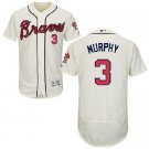 Braves 3 Dale Murphy Cream FlexBase MLB Jersey