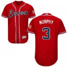 Men's Majestic Atlanta Braves #3 Dale Murphy Red Alternate Flex Base MLB Jersey