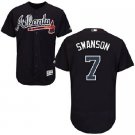 Men's Majestic Atlanta Braves #7 Dansby Swanson Blue Flexbase MLB Jersey