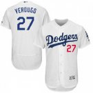 Los Angeles Dodgers 27 Alex Verdugo White Elite FlexBase Home MLB BaseBall Jerseys