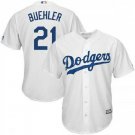 Dodgers 21 Walker Buehler Player Replica White Cool Base Home MLB BaseBall Jerseys