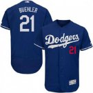 Dodgers 21 Walker Buehler Royal Blue Authentic Alternate Elite FlexBase MLB Jerseys