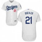 Dodgers 21 Walker Buehler White Home Authentic Elite FlexBase MLB BaseBall Jerseys