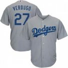 Dodgers 27 Alex Verdugo Gray Grey Cool Base Road Authentic Majestic MLB BaseBall Jerseys