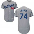 Dodgers 74 Kenley Jansen Grey Road Elite FlexBase  MLB BaseBall Jerseys