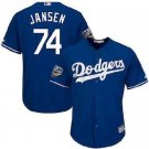 Dodgers 74 Kenley Jansen Royal Blue 2018 World Series Cool Base Player Majestic MLB BaseBall Jerseys