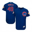 Chicago Cubs 49 Jake Arrieta Official Royal Blue Authentic Men's  Jersey
