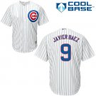 Men's Chicago Cubs 9 Javier Baez Replica White Baseball Jersey