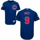 Men's Chicago Cubs 9 Javier Baez Royal Blue   Baseball Jersey