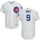 Men's Chicago Cubs 9 Javier Baez White   Baseball Jersey