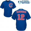 Men's Chicago Cubs 12 Kyle Schwarber Replica Royal Blue  Baseball Jersey