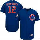 Men's Chicago Cubs 12 Kyle Schwarber Royal Blue Baseball Jersey