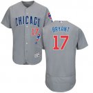 Men's Chicago Cubs 17 Kris Bryant Grey   Baseball Jersey