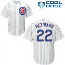 Men's Chicago Cubs 22 Jason Heyward Replica White  Base Baseball Jersey