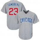 Men's Chicago Cubs 23 Ryne Sandberg Replica Grey  Baseball Jersey