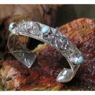 Antique Silver Bracelet Butterfly Motif With Stone Larimar Original from Bali Indonesia