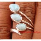 New Product Antique SLarimar's Three Stone Silver Ring original from Bali Indonesia