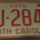 1975 North Carolina passenger truck license plate AJ 2840