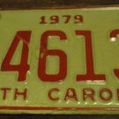 1979 North Carolina license plate F 46130 with October 1982 stickers