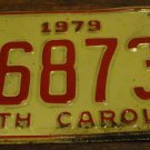 1979 North Carolina license plate H 68735 with October 1982 stickers