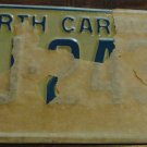 NOS 1972 FJ 2434 North Carolina license plate   new old stock