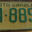 1969 FA 8899 North Carolina license plate