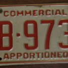 1987 LB 9734 North Carolina commercial license plate