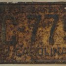 1956 North Carolina license plate FC 779