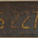1963 North Carolina license plate BS 2278