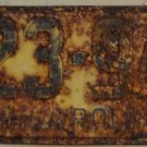 1942 North Carolina license plate 423 942