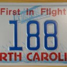 NOS 1985 North Carolina license plate 188  new old stock