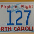 NOS 1986 North Carolina license plate 127  new old stock