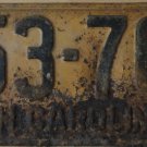 1949 North Carolina license plate 263 761