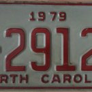1979 North Carolina license plate A 29127 with March 1985 stickers