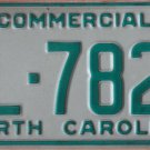 1990 North Carolina license plate AL 7827