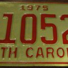 NOS 1975 North Carolina license plate E 10528 new old stock