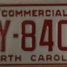 1993 North Carolina license plate AY 8406