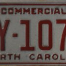 1993 North Carolina license plate AY 1072