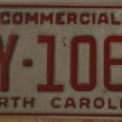 1993 North Carolina license plate AY 1066