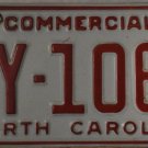1993 North Carolina license plate AY 1060