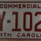 1993 North Carolina license plate AY 1029