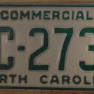 1992 North Carolina license plate AC 2739